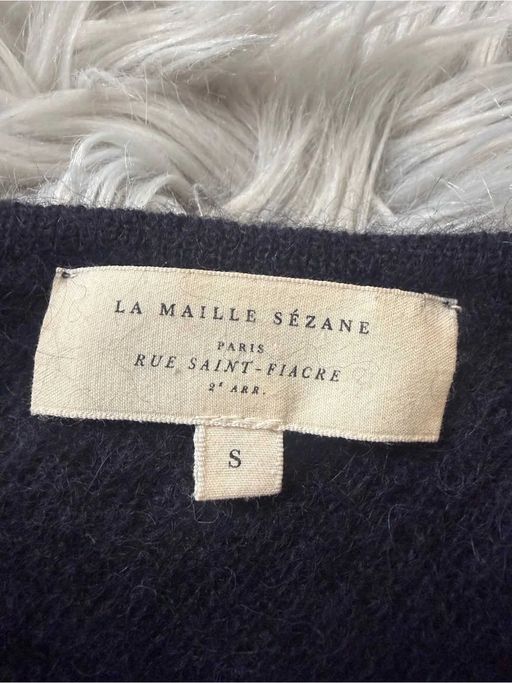 SEZANE Gaspard Cardigan in Black Size Small - Picture 7 of 9